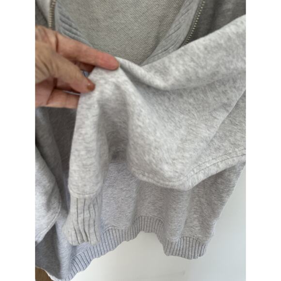 Aerie Women XS/TP Sweatshirt Top Pullover Ribbed Zipper Neck Oversized Casual - Picture 4 of 12